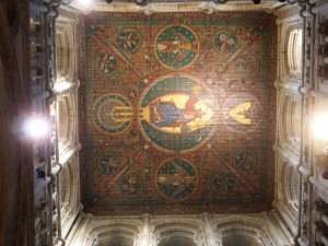 Ceiling at entrance - Christus pantokrator (Christ as Ruler of All)
